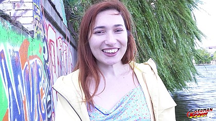 GERMAN SCOUT - Big Dick in Ass for Short Teen Angie Elif at Casting Fuck