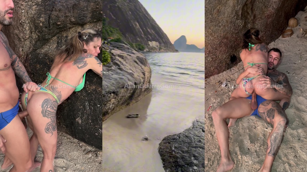 apos uma aula de lutas a milf ftines tatuada sabrina fit quis transar na praia com allan guerra gomes