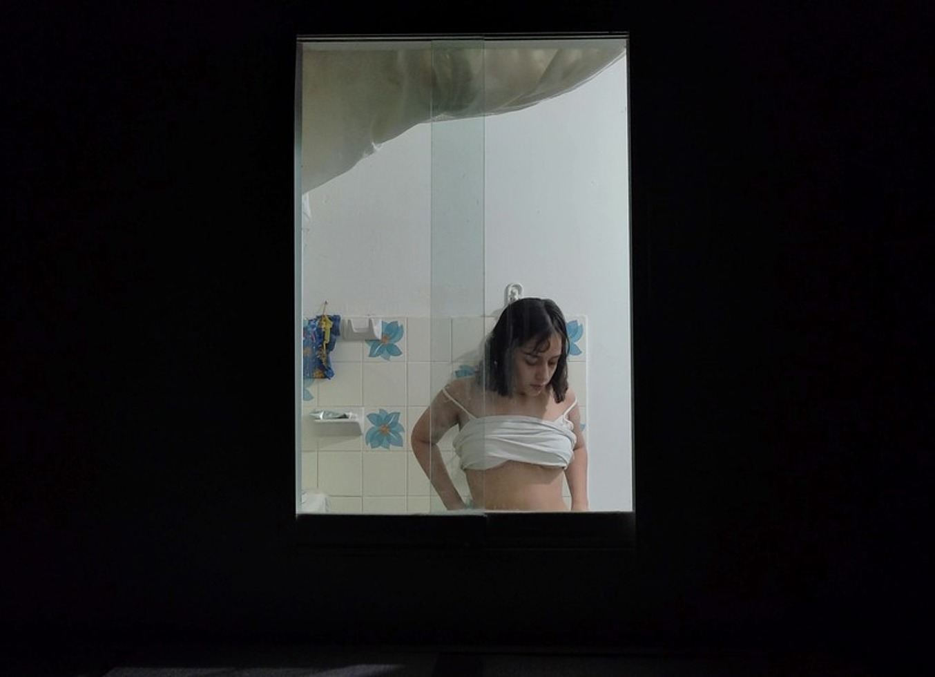 Latina Girl Secretly Filmed Through A Window