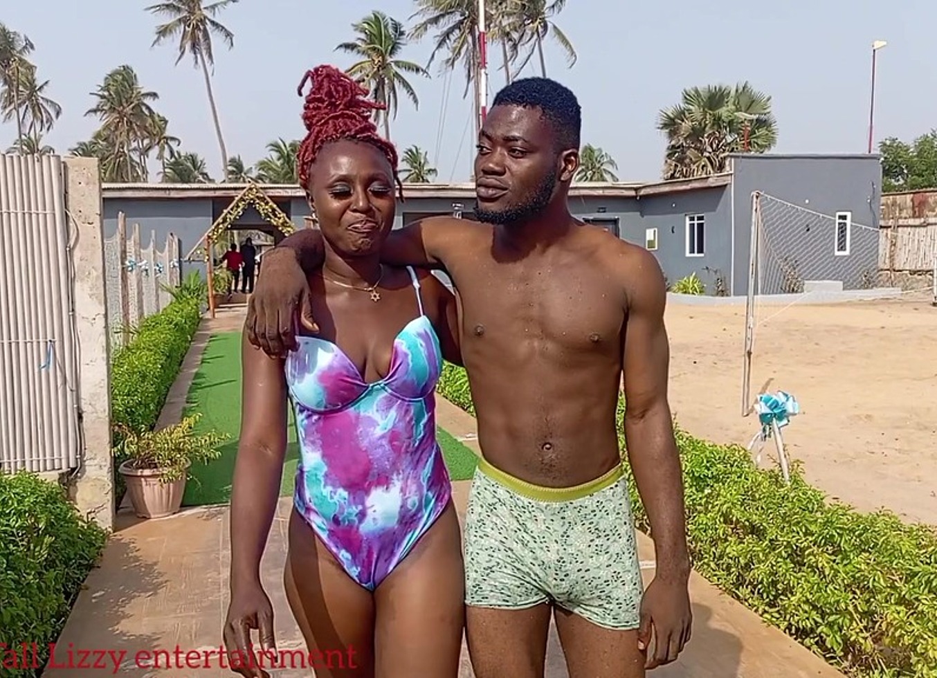 Newly Wedded Couple Out On Honeymoon