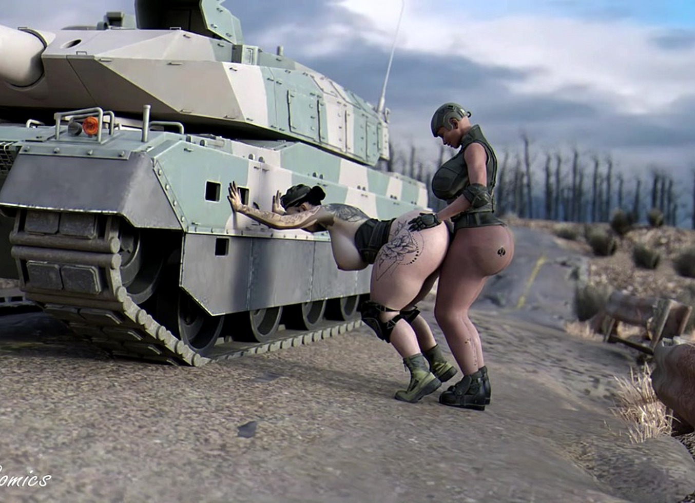 Russian Futa Comando Anal Fuckin Ukrainian POV In Warzone Frontlines - Sassycomics