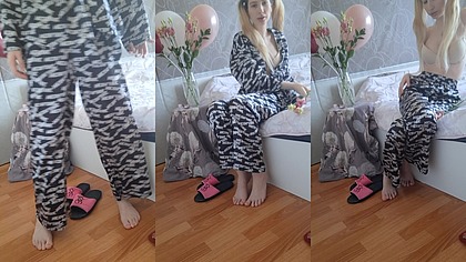 Elza Kom fetish ballons.