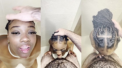 Black Girl Drinks Piss & Fucks In Shower!