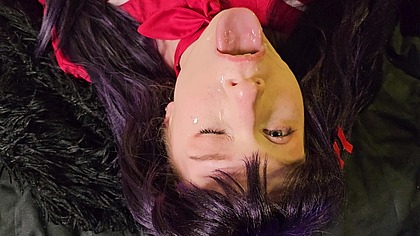 Mita MISIDE face cumshot after sucking