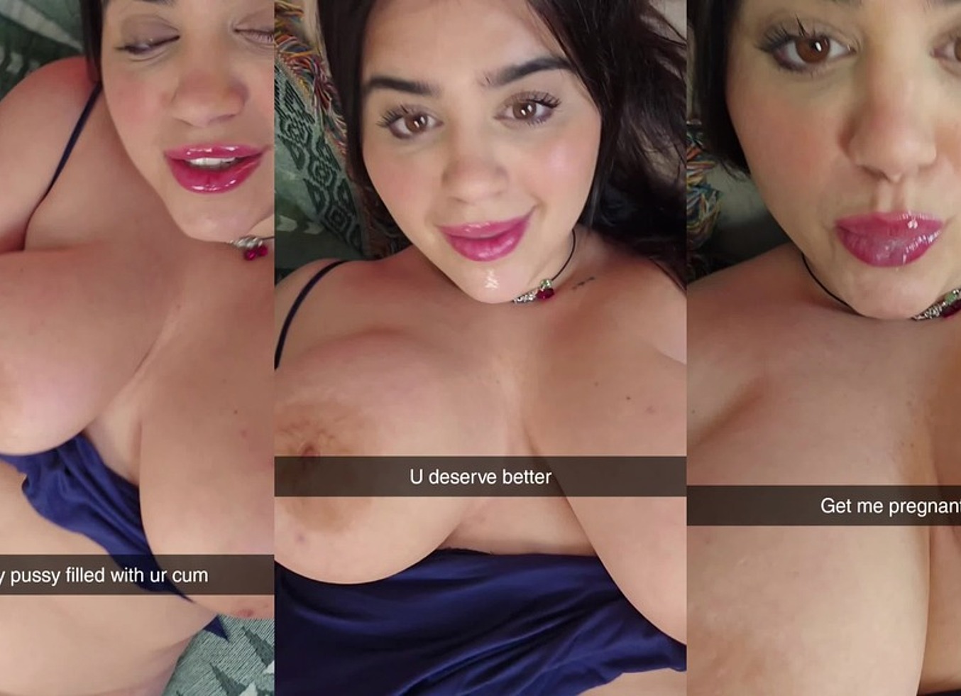 Homewrecker Begs To Be Bred On Snapchat While U Sit Next To Your Wife