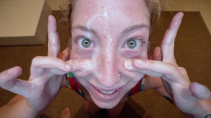 SLOPPY FACEFUCK FOR VENOM EVIL WITH CUM IN HER EYES