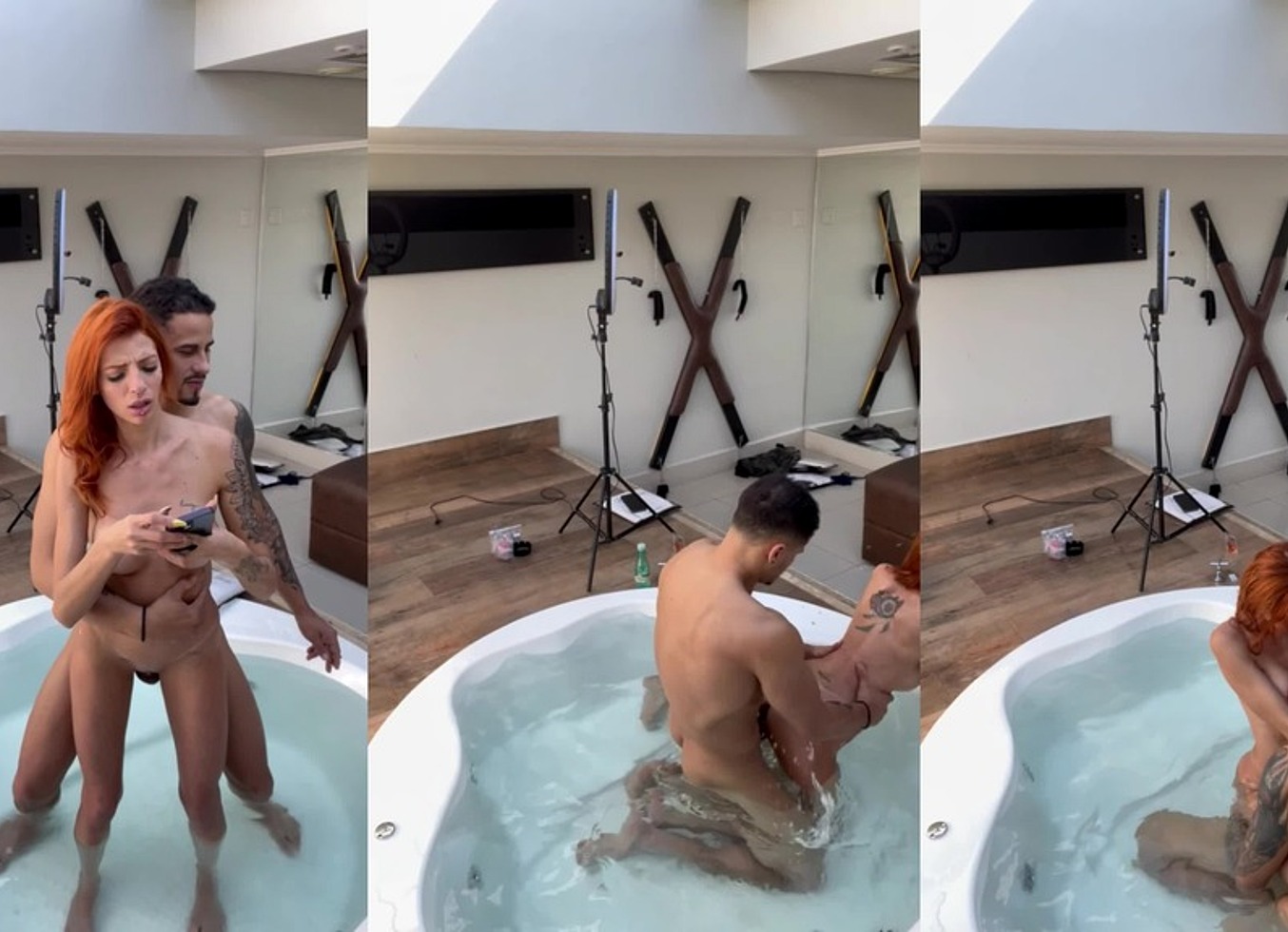 Fudendo A Ruiva Na Banheira