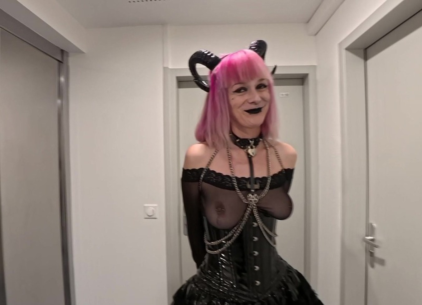 Submissive Goth Gets Fucked By Fetish Dominant