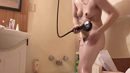 petite body with hairy pussy nature hana in shower wet