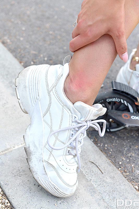 Horny Croatian teen Freye Dee gets a deep anal banging by big bl #2