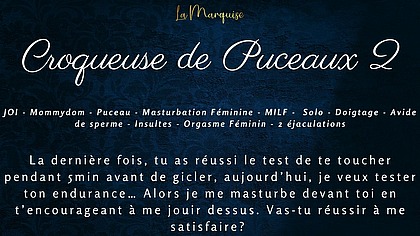 Croqueuse de Puceaux 2 - French femdom joi