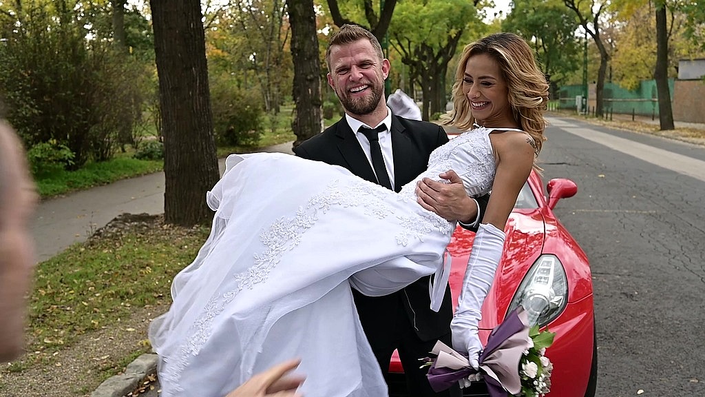 almost married veronica leal cheats at the alter before taking a dp slamming