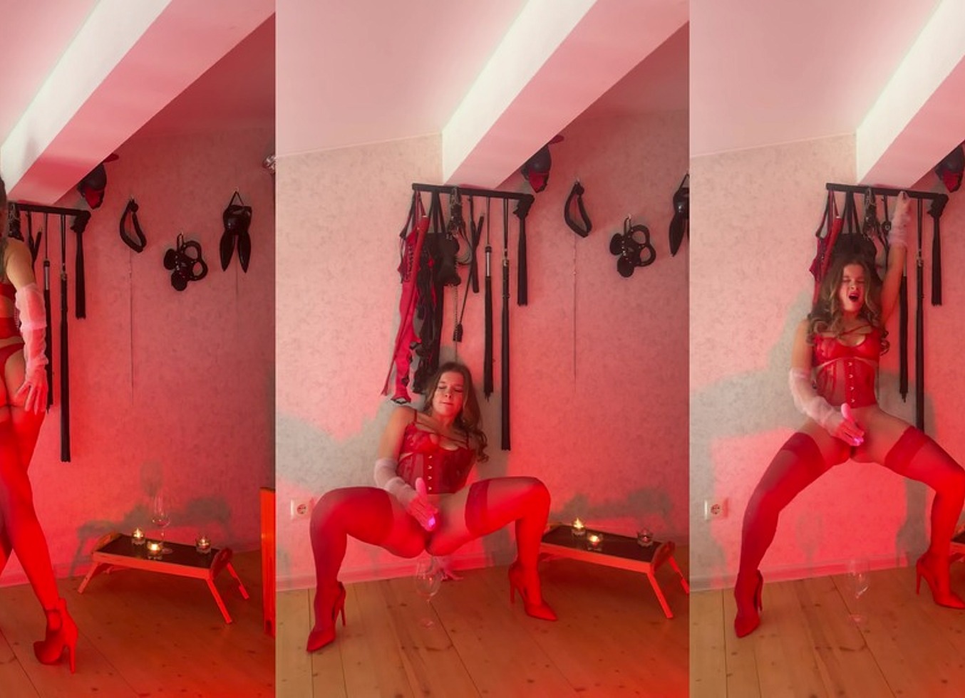 The Luxurious Goddess Renata Fox Brings Herself To The Squirt, Collects Precious Drops In A Glass And Pours It On You