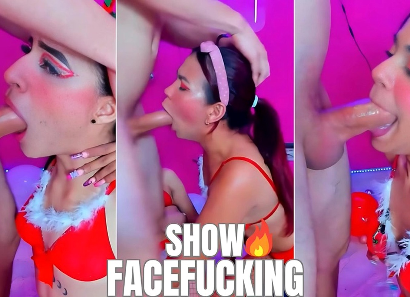 Rough Throat - Destroyed Face For 3 Whores