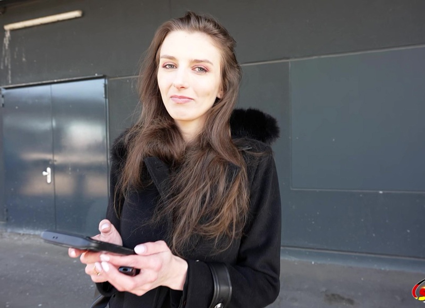 German Scout - Anal Fisting And Fuck At Real Casting With Skinny Saggy Tits Girl Emma Scarlett