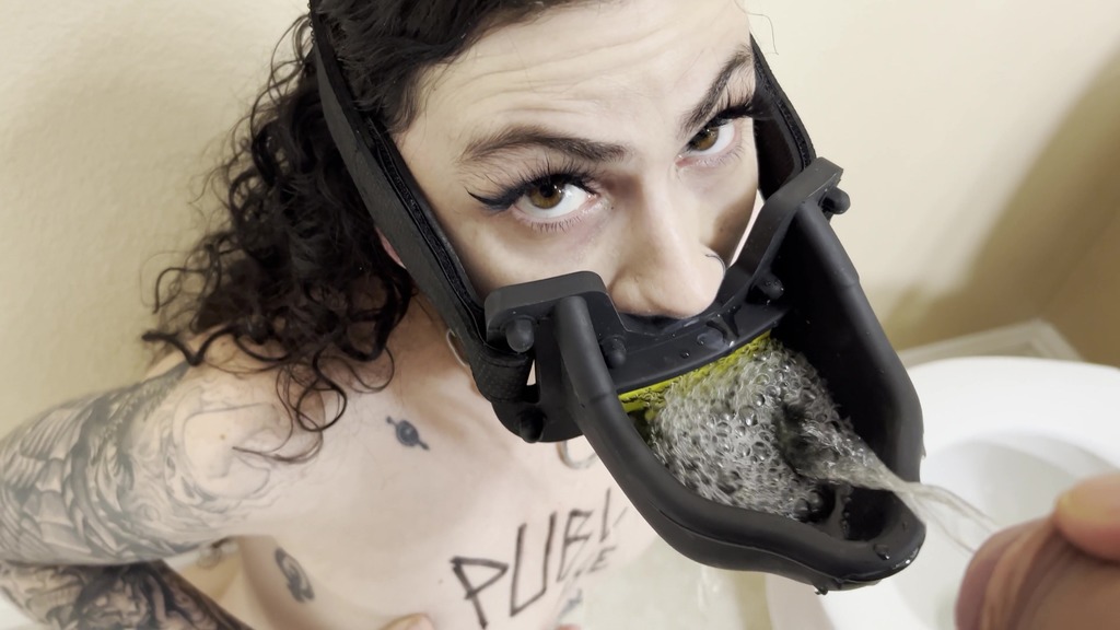 public use urinal girl