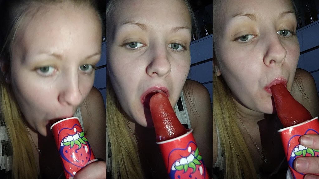 licking a popsicle (Miley Grey) licking a popsicle (Miley Grey)
