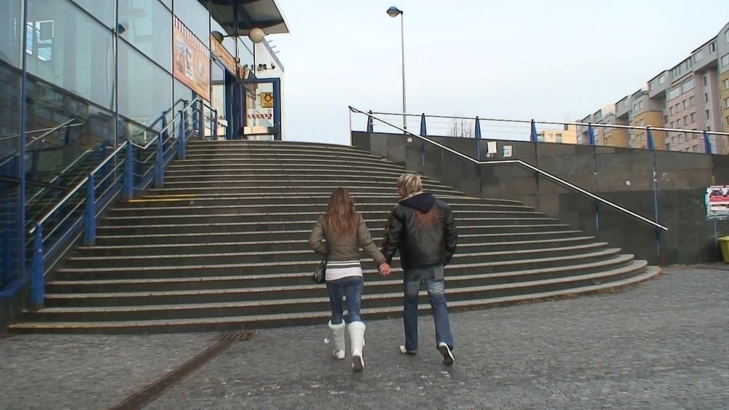 outdoor public sex couple love to be watched on roof and train station sucking dick (Frida Sante, Jason Steel) outdoor public sex couple love to be watched on roof and train station sucking dick (Frida Sante, Jason Steel)