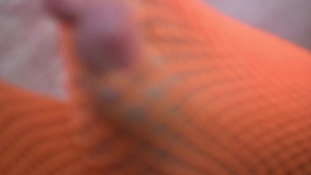 Purefilmstv - horny brunette masturbates with pulsing dildo