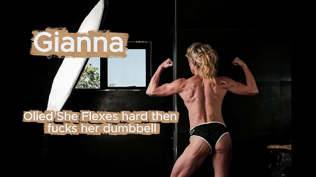 oiled & flexed: dumbbell fucked hard (Gianna) oiled & flexed: dumbbell fucked hard (Gianna)