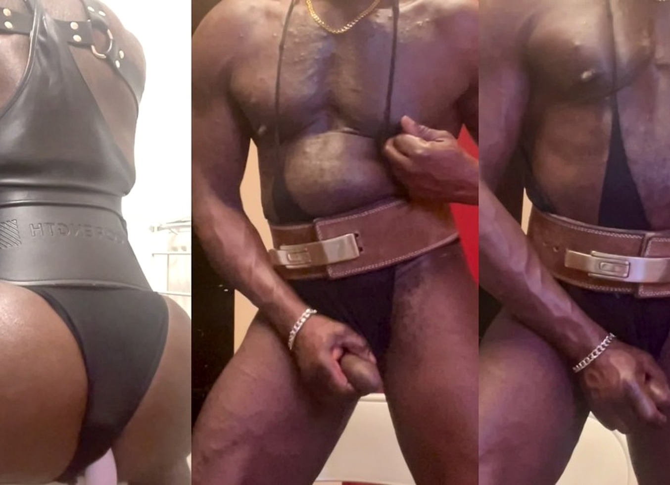 Post Workout Black Butt Tit & Dick Play