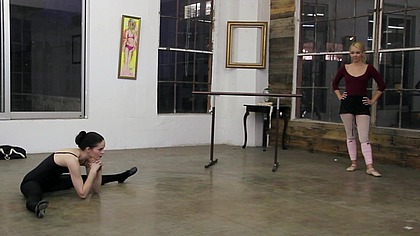 Aaliyah Love lets Ashley Stone and Jenna J Ross stay in the studio late after class, in...