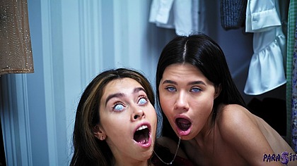 Girls preparing to go out to night, but parasited already