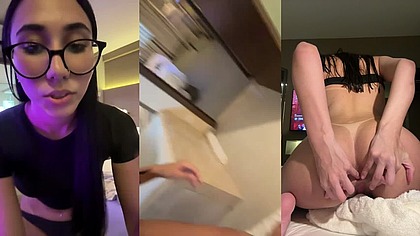 Novinha de 18 anos batendo papo em live adulta - Julia Costa