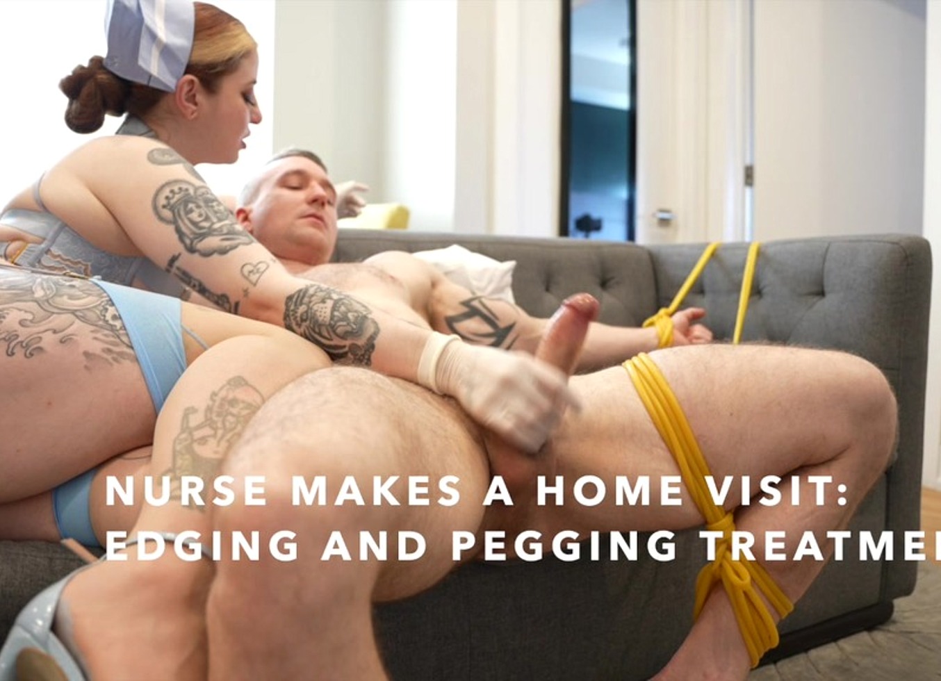 Nurse Makes A Home Visit: Pegging And Cum Eating