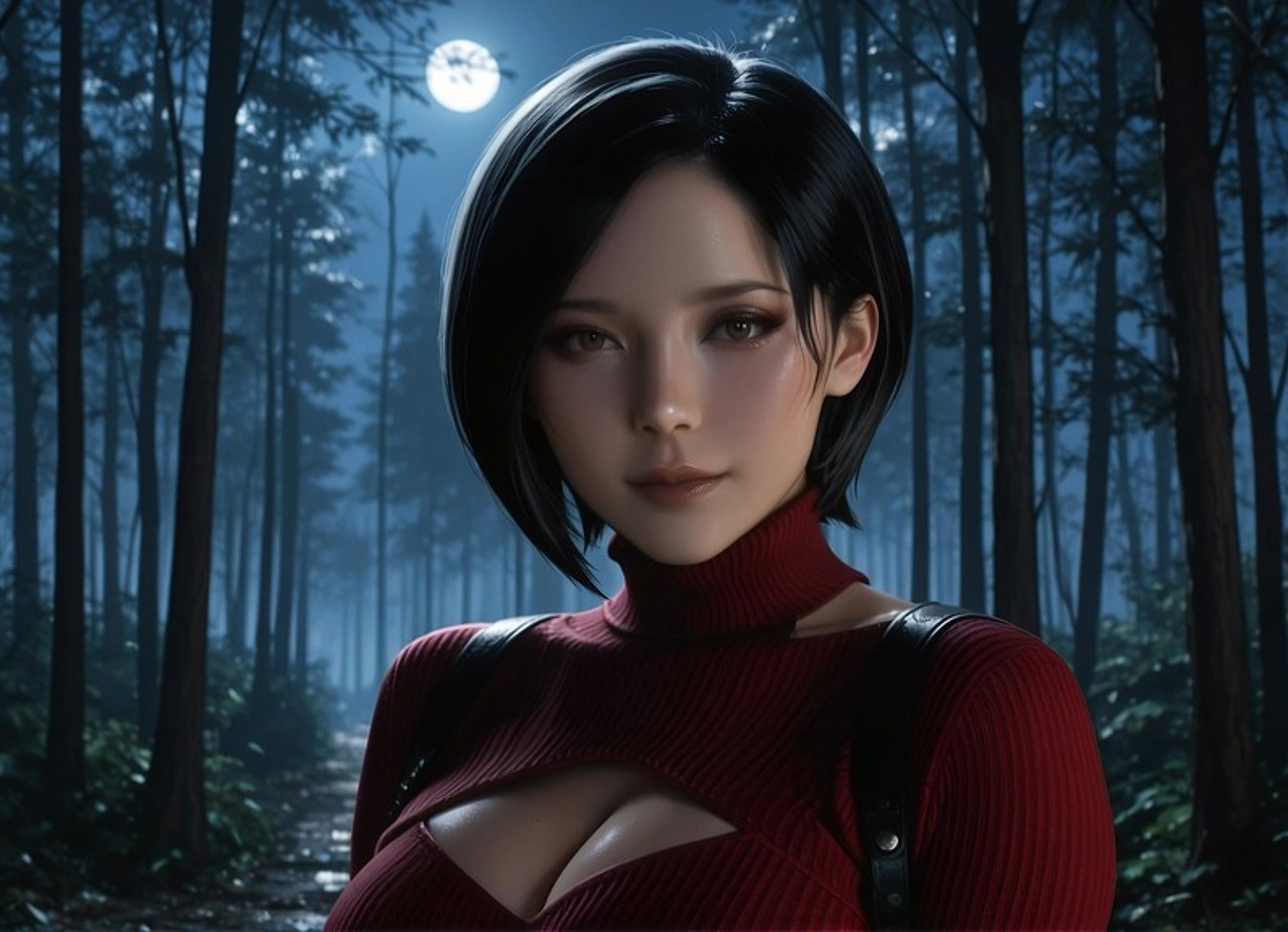 Ada Wong Midnight Enchantment ~ AI-Generated