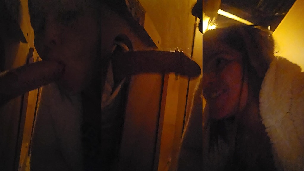 casal brincando no gloryhole (Paulinho da Praia Grande, Dai Belan) casal brincando no gloryhole (Paulinho da Praia Grande, Dai Belan)