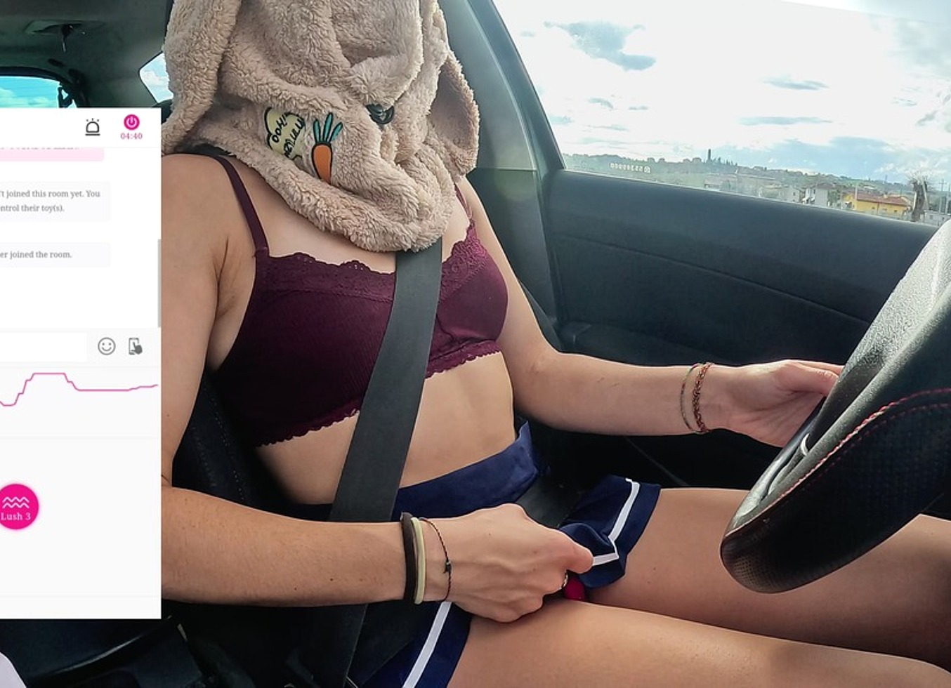 A Friend Of Mine Is Filming Me While I Drive And A Fan Controls My Lovense Vibrator Remotely
