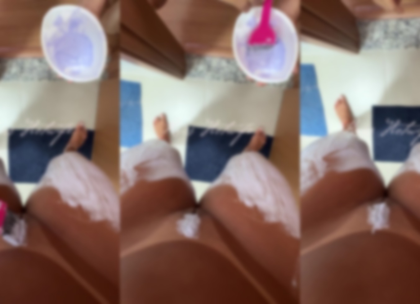 Marido Corno Ajuda Passar Descolorante Nos Pelos Da Minha Buceta