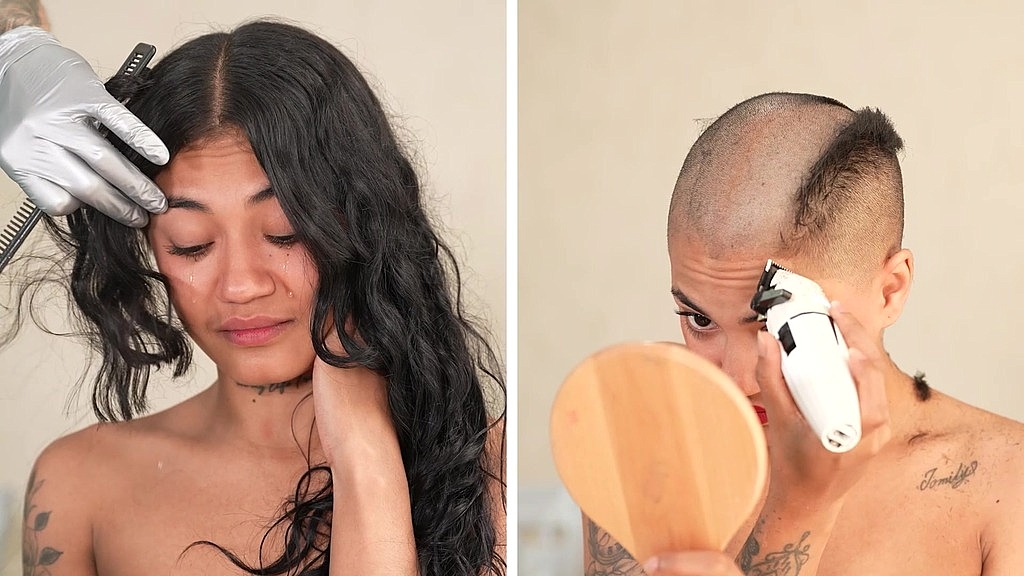 emma s ultimate transformation: from curls to confident! (before-after short version) (Emma bald, Haircutter bald) emma s ultimate transformation: from curls to confident! (before-after short version) (Emma bald, Haircutter bald)