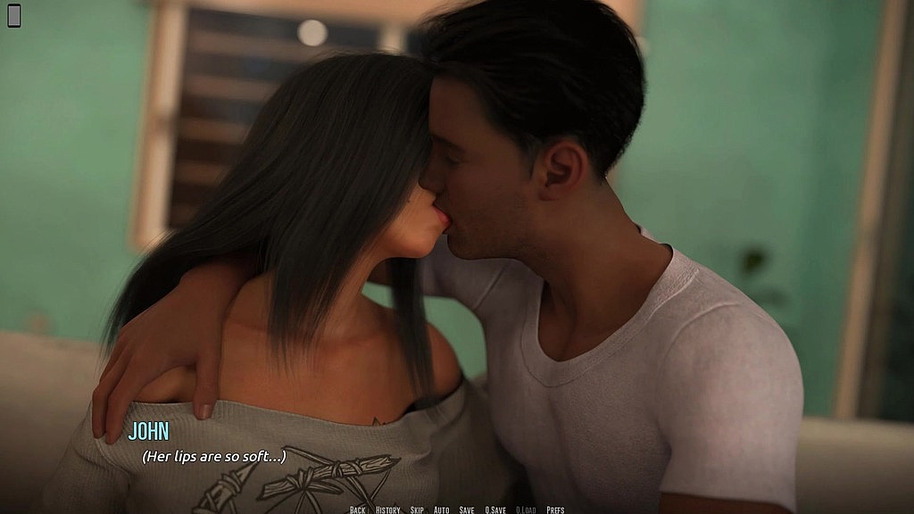 dominos beach 26 - John trascorre del tempo da solo con Fiona in spiaggia e a casa sua - scena del bacio () dominos beach 26 - john has alone time with fiona at the beach & in her home - kiss scene ()