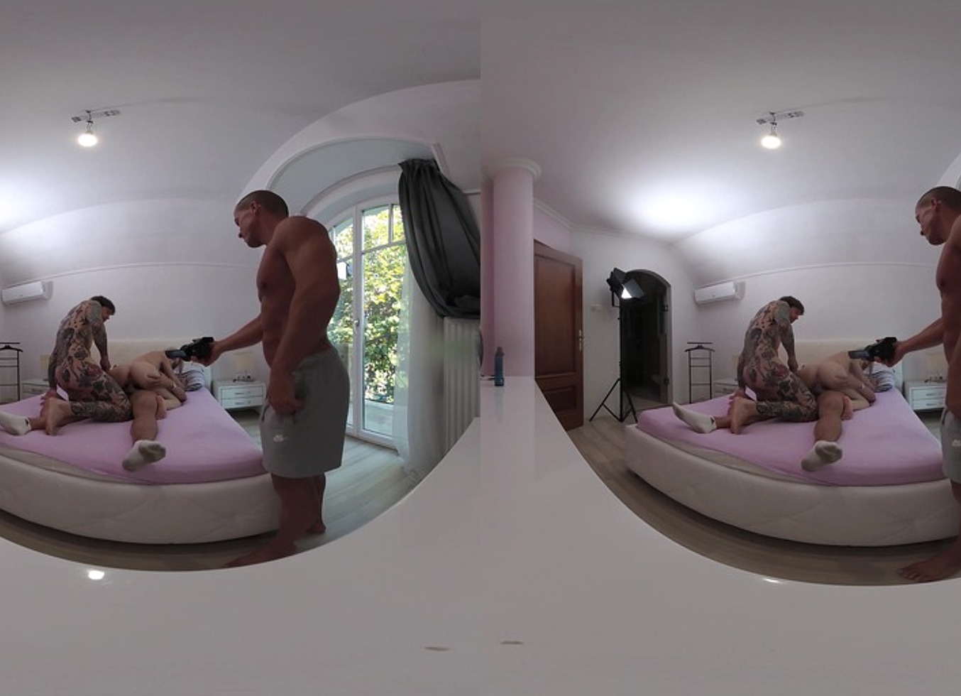 Una Fairy VR Part Two - Behind The Scenes Pretty Teen's First Squirt In Double Penetration & Dv Threesome
