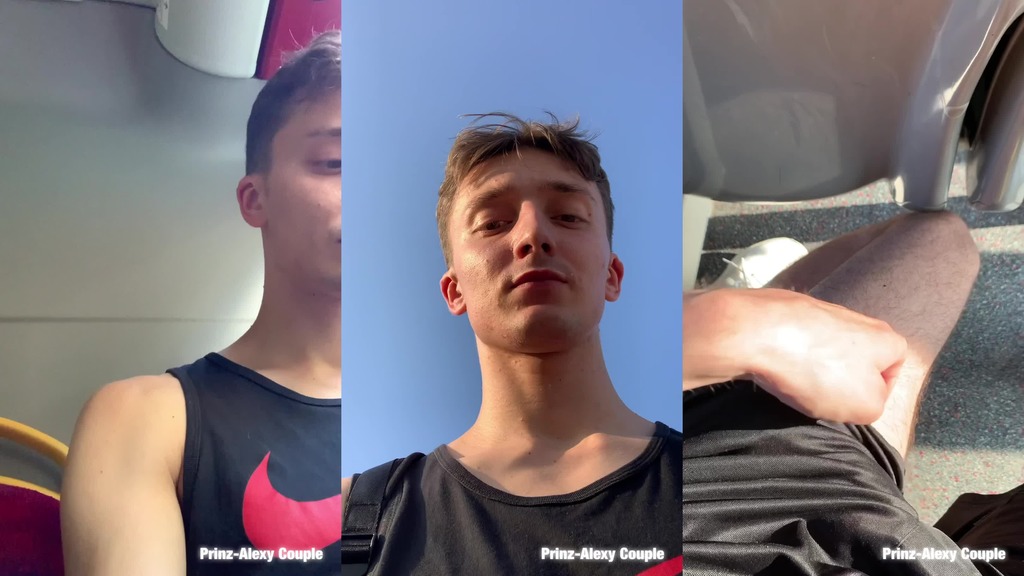 twink coming home from school masturbates big cock on the bus and make huge cum on the seat