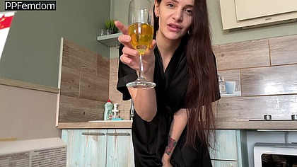 CamOn POV Female Domination and Pissing With Mistress Sofi