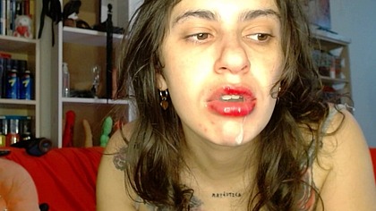 Tattoed teen doing Ass to Mouth, Anal fucking until Swallow cum