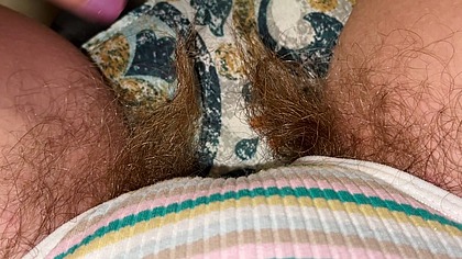 Super Thick and Long Plussy Hair Bush Closeup