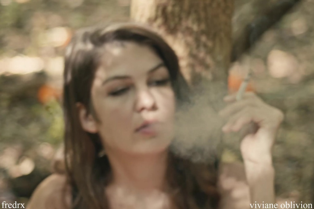 tied and shaved in the woods