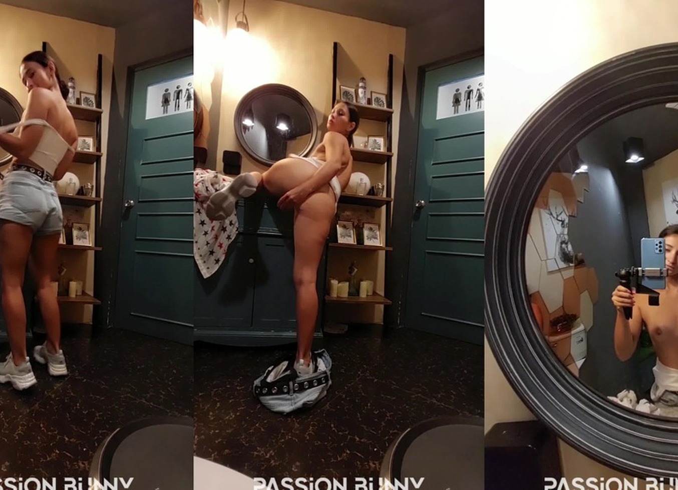 Hot and Risky Masturbation in Toilet of Restaurant