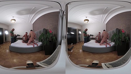Lady Gang Vr Video Part One - “Yes, Two Dicks Inside Me!” Behind The Scenes Intense Double Vaginal (Dv) Threesome