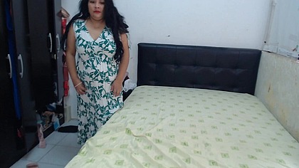 Lulita trying a new high heels with tongue inside her sweet virgin pussy, it will end in squirt