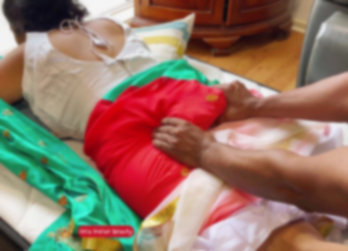 Desi Romance In Saree - Hottest Sensual Massage - Big Ass And Leg Massage - Moaning And Dirty Talk