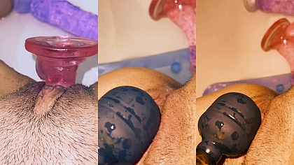 hot beauty AngelSmit masturbates in the bathroom?. I finished 2 times.? your cock will be wet, I bet? ??