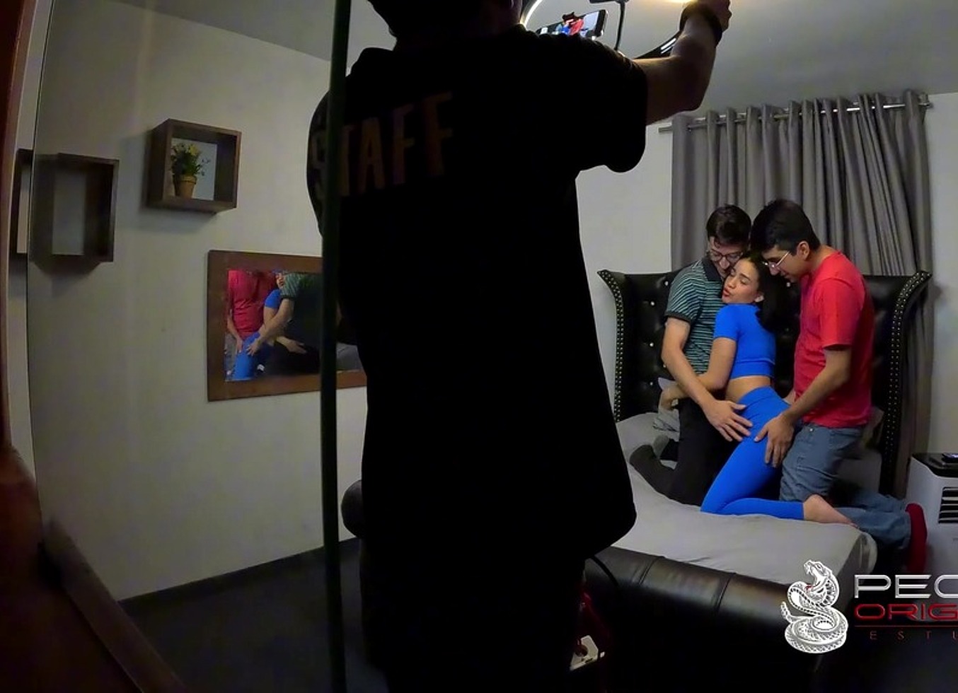 Detras De Camara De Un Trio En Vivo