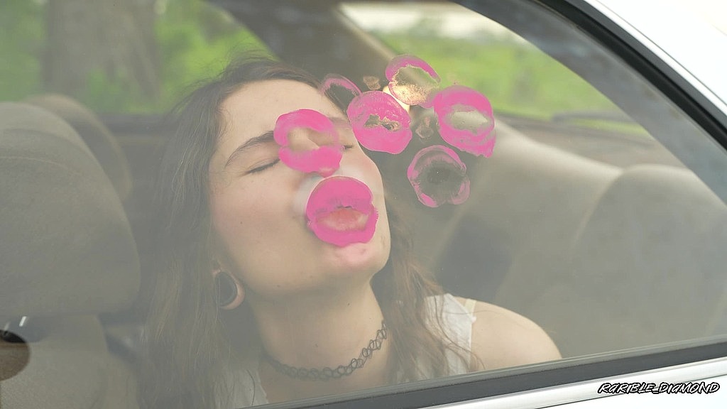 messy pink lipgloss marks on the car window (Rarible_Diamond) messy pink lipgloss marks on the car window (Rarible_Diamond)