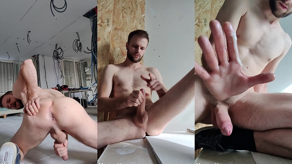 exhib, hand job & cum in a construction site (Maxime Horns) exhib, hand job & cum in a construction site (Maxime Horns)