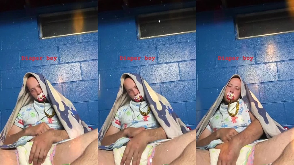 diaper boy mickel rubbing his diapers (Diaper Mickel) diaper boy mickel rubbing his diapers (Diaper Mickel)